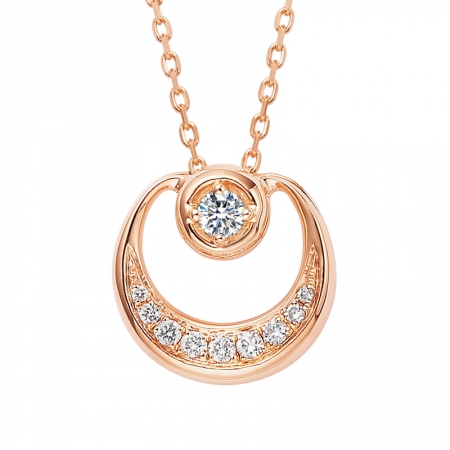 日升月恒－钻石吊坠-WithLove唯爱钻饰