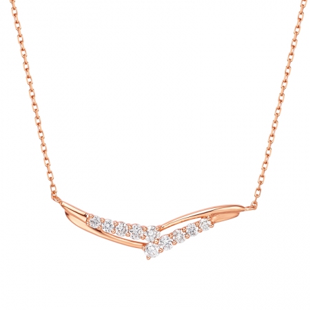 纯爱飞翔－钻石项链-WithLove唯爱钻饰