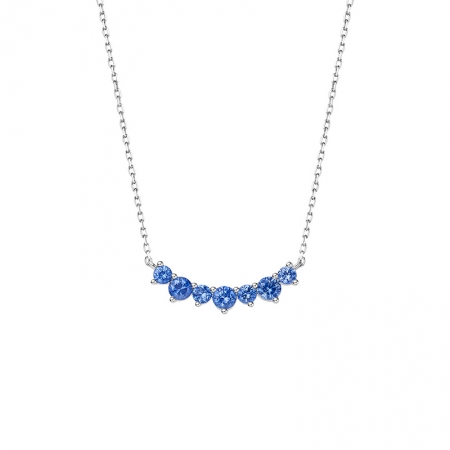 蓝宝石微笑项链-WithLove唯爱钻饰